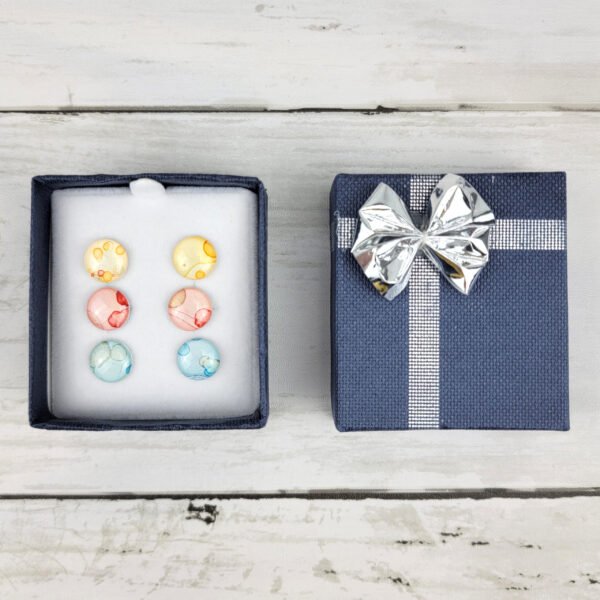 "Set #13" Hand Painted Stud Earrings