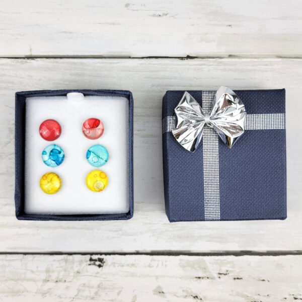 "Set #18" Hand Painted Stud Earrings