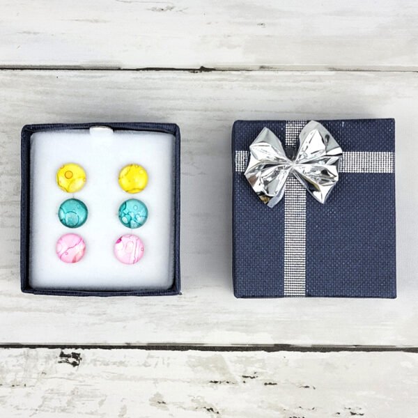 "Set #4" Hand Painted Stud Earrings