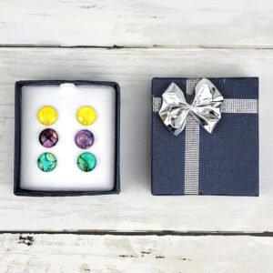 "Set #7" Hand Painted Stud Earrings