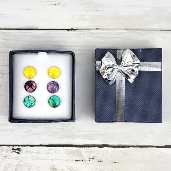 "Set #7" Hand Painted Stud Earrings
