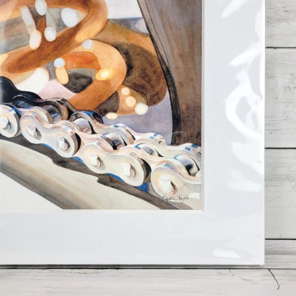 "Chain" Motorcycle Art Print - Image 2