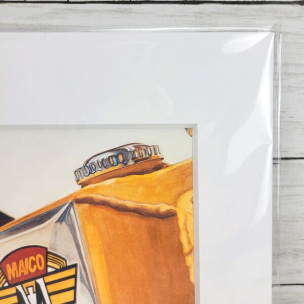 "Maico" Motorcycle Art Print - Image 3