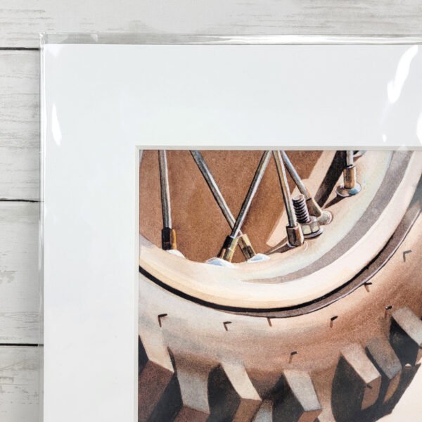 "Tire" Motorcycle Art Print - Image 2