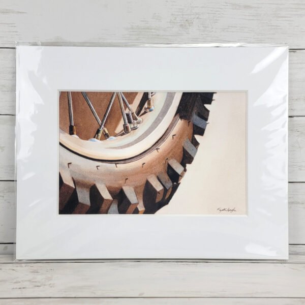 "Tire" Motorcycle Art Print
