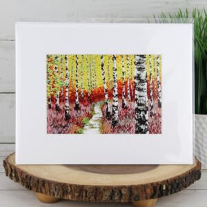 "Blush Meadows" Aspen Landscape Print