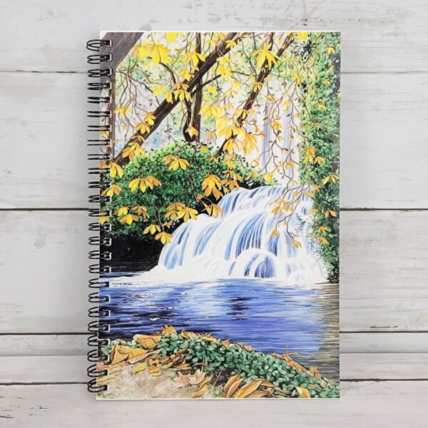 "Autumn Waterfall" Spiral Notebook