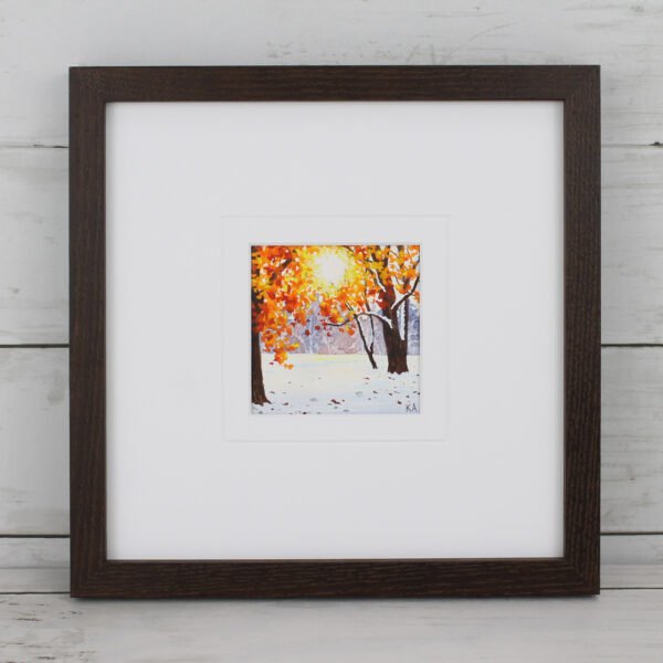 "Autumn's First Snow" Miniature Landscape - Image 2
