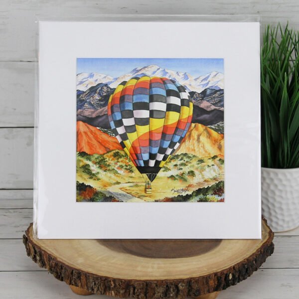 "Checkered" Hot Air Balloon Print
