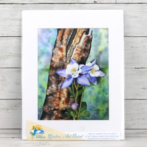 Large "Blue" Columbine Print