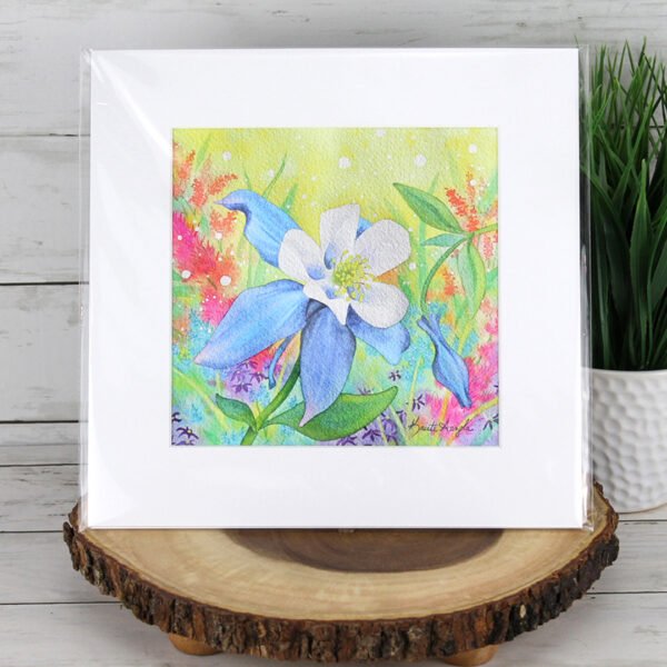 "Blue" Columbine Print