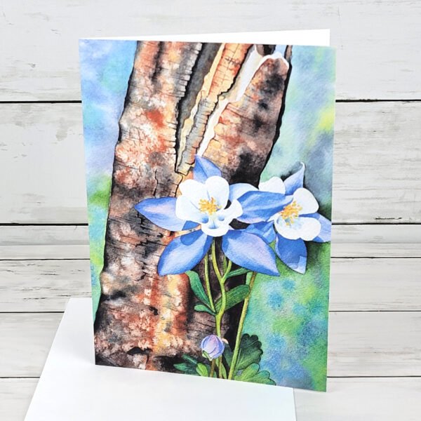 "Columbine" Single Notecard