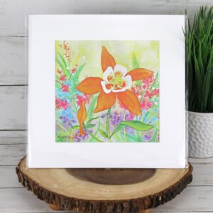 "Orange" Columbine Print