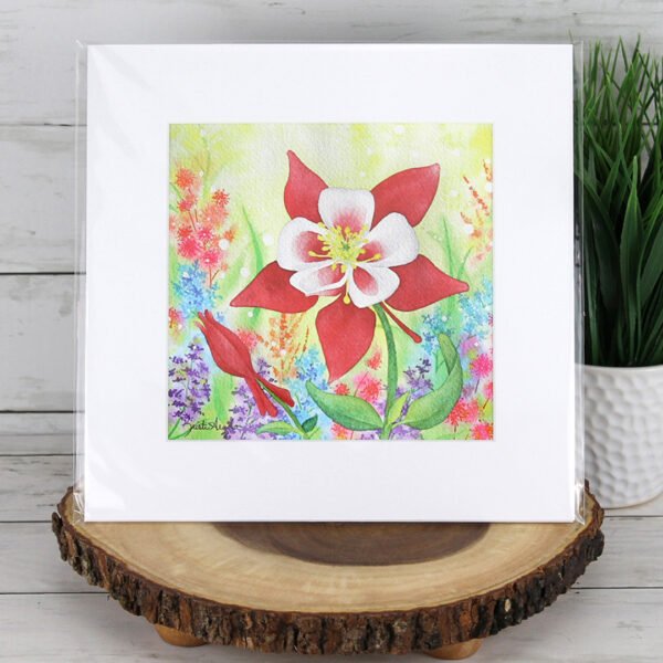 "Red" Columbine Print
