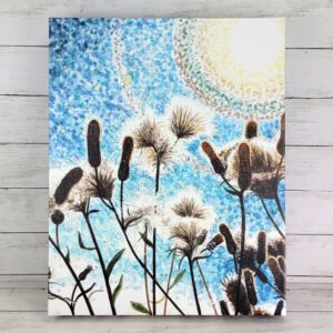 "Blue Sunlight" Faux Canvas Art Print
