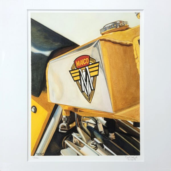 "'70s Maico Motorcycle" Framed Print - Image 2