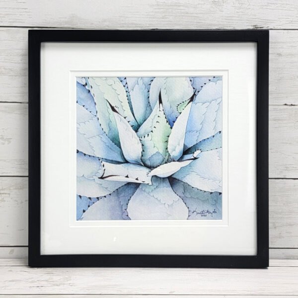 "Blue Thorns" Framed Print