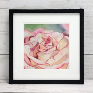 "Blush of Elegance" Framed Print
