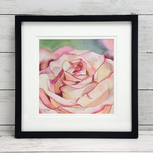 "Blush of Elegance" Framed Print