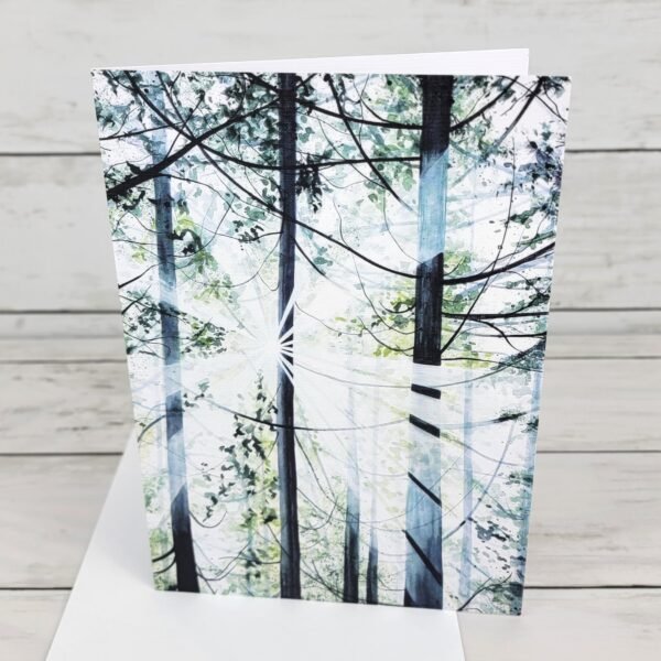 "Green Forest" Single Notecard