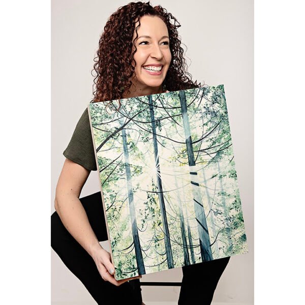 "Green Forest" Original Watercolor Painting - Image 6