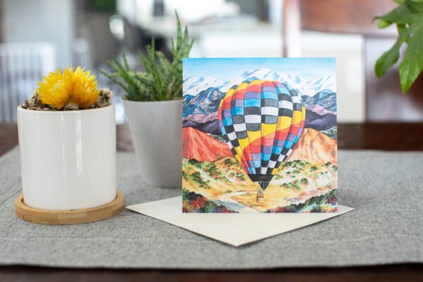 "Hot Air Balloon" Notecard Set - Image 2