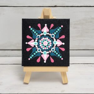 "Teal Bliss" Mini Mandala Painting