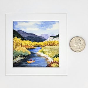 "Morning Catch" Miniature Landscape