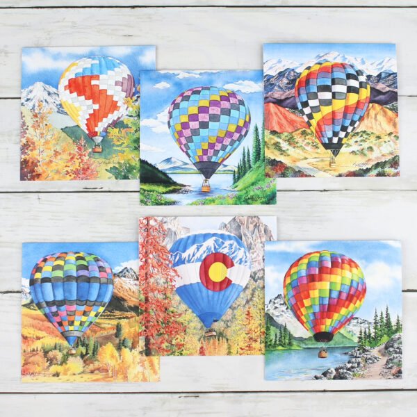 "Hot Air Balloon" Notecard Set