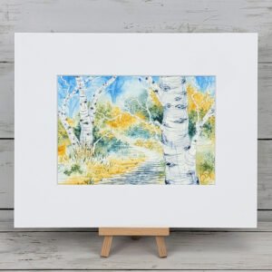 "Aspen Grove 2" Original Watercolor Painting