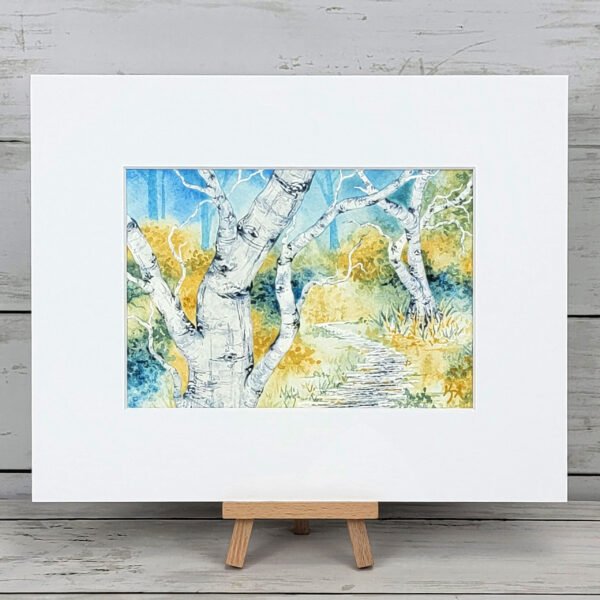 "Aspen Grove 3" Original Watercolor Painting