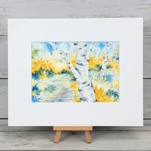 "Aspen Grove 5" Original Watercolor Painting