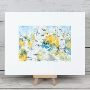 "Aspen Grove 6" Original Watercolor Painting