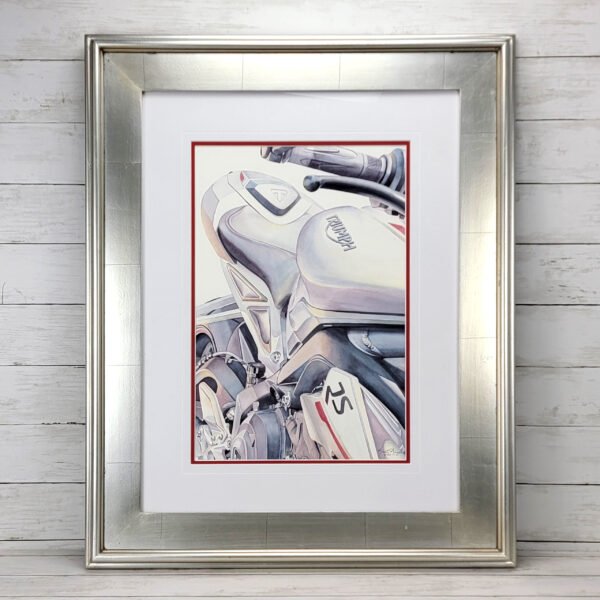 "2018 Triumph Street Triple" Original Watercolor Painting