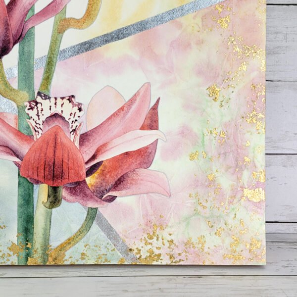 "Orchid" Original Watercolor Painting - Image 3