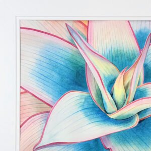 "Pink Agave" Original Watercolor Painting - Image 2