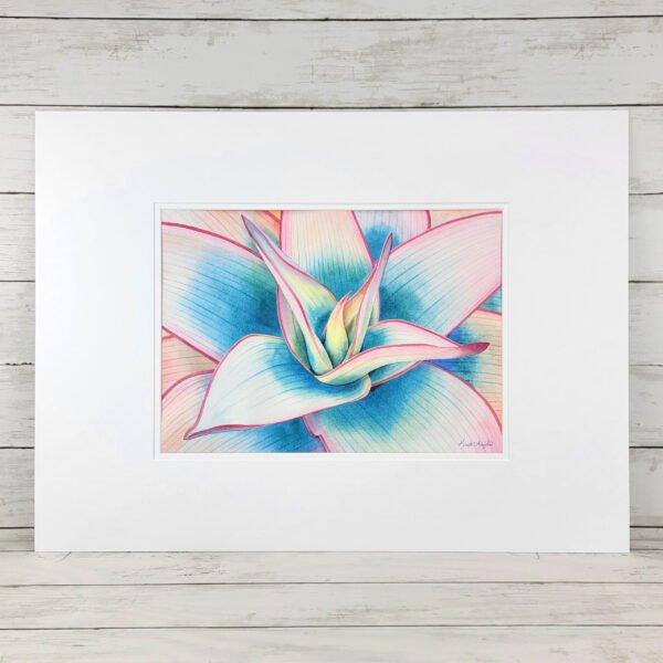 "Pink Agave" Original Watercolor Painting