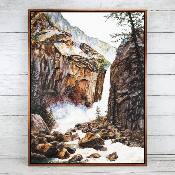 "Stone Rapids" Original Watercolor Painting
