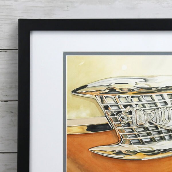 "59 Triumph Bonneville" Original Watercolor Painting - Image 2