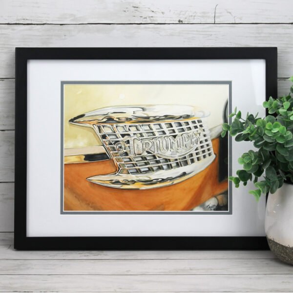 "59 Triumph Bonneville" Original Watercolor Painting