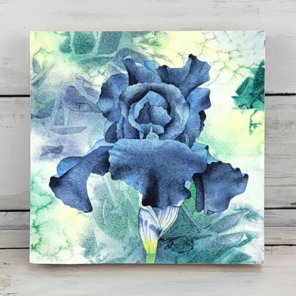 "Blue Iris" Original Watercolor Painting
