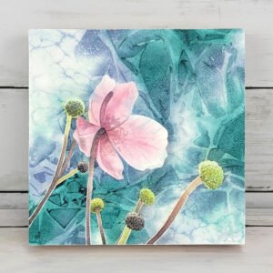 "Dancing Buds" Original Watercolor Painting
