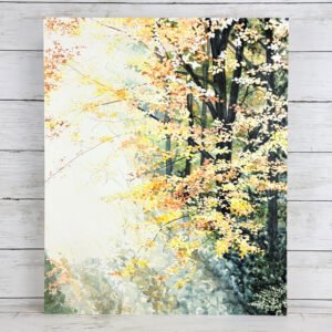 "Fall Sunrays" Original Watercolor Painting