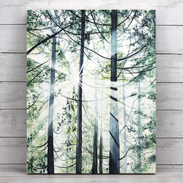 "Green Forest" Original Watercolor Painting