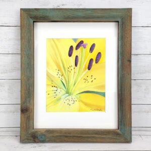 "Yellow Lily" Original Watercolor Painting