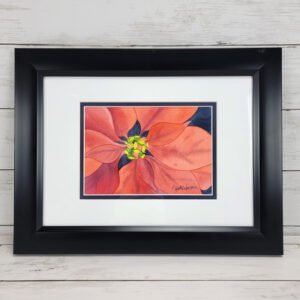 "Poinsettia" Original Watercolor Painting