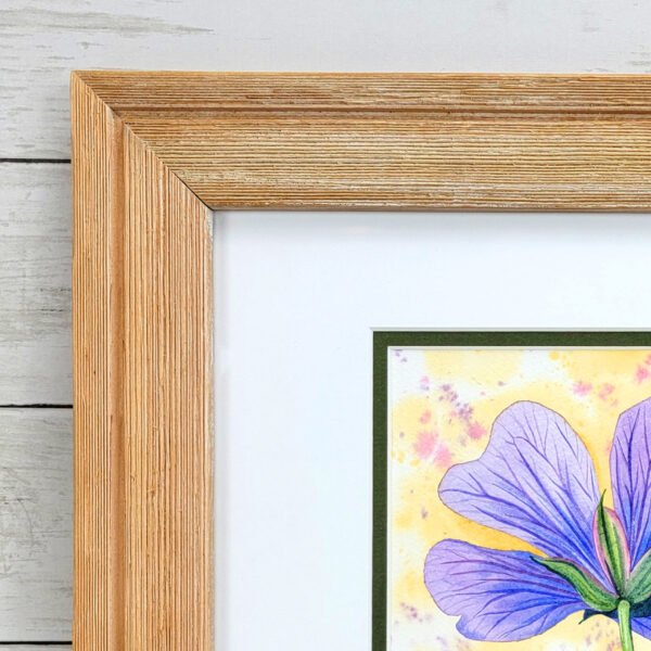 "Purple Flower" Original Watercolor Painting - Image 2