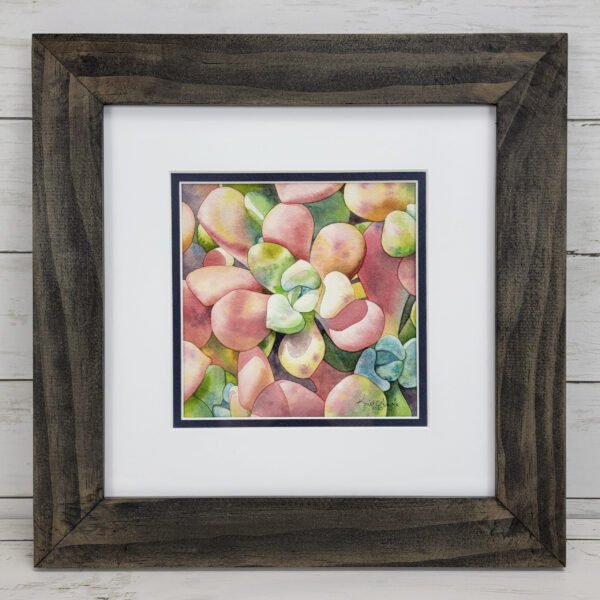 "Crimson & Jade" Original Watercolor Painting