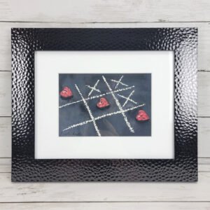 "Heart TicTacToe" Original Watercolor Painting