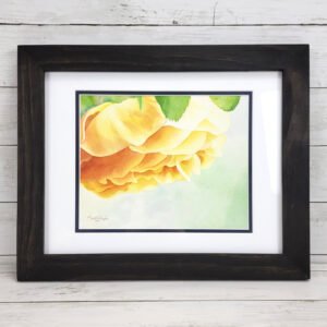 "Golden Bloom" Original Watercolor Painting